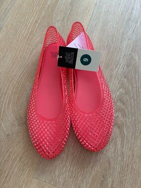 Wild Fable Hot Pink Jelly Ballet Flats